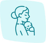 Logo bebe y mama